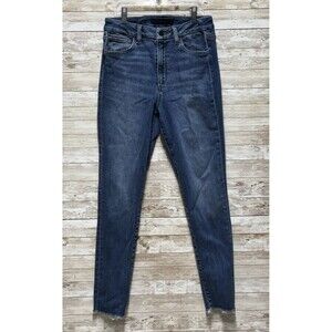 Joes Jeans HI Rise Honey Curvy Skinny Ankle Jeans Womens 28 Raw Hem